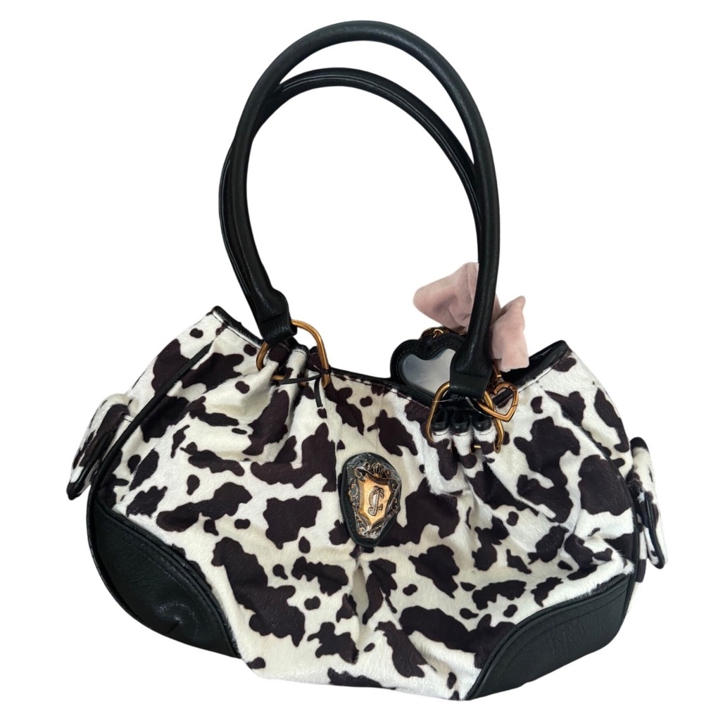 Viral Juicy Couture Cow Dark Brown Satchel Shoulder Bag‎ NWT